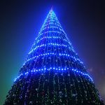 уличная гирлянда "Пояс Ориона" белт-лайт с LED лампами