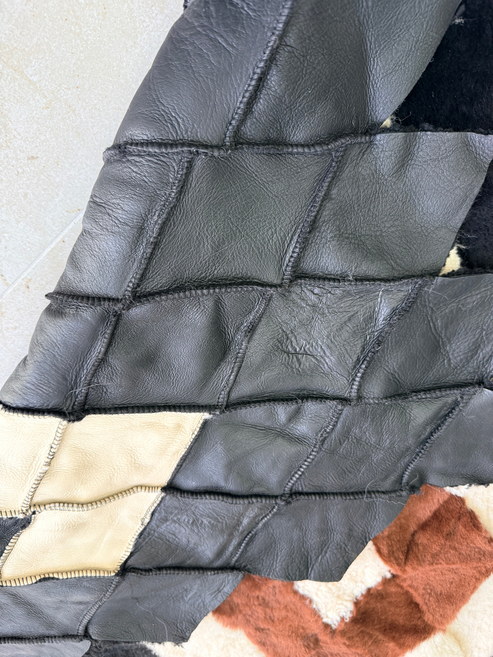 Покрывало меховое ковер из шкуры овчины