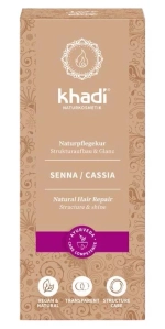 СЕННА/КАССИЯ натуральная краска для волос бесцветная Khadi Naturprodukte, 100 гр