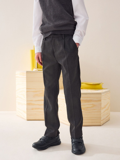 Брюки школьные для мальчика Next 676-121, Темно-серый