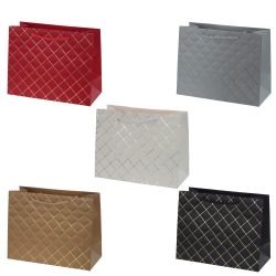 GAEM Пакет подарочный (бумага 210г/м2, блок 12шт), L23 W10 H18 см, 5в.