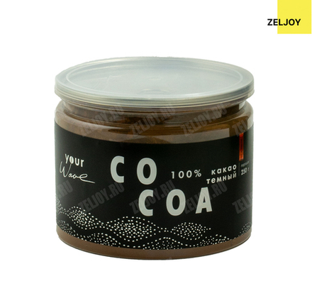 Какао порошок Your Wave Cocoa 100% темный Франция 200г