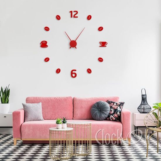 Настенные 3D часы Coffee