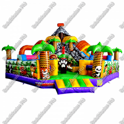 Надувной батут "В гостях у зебры"