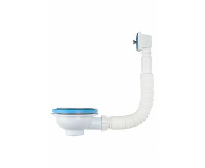 Выпуск 3 1/2" с металлической решеткой и прямоугольным переливом, Aquant, NV305-40-MR