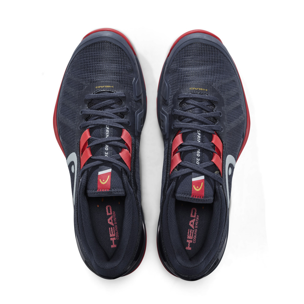 Мужские кроссовки теннисные Head Sprint Pro 3.0 Men - midnight navy/neon red