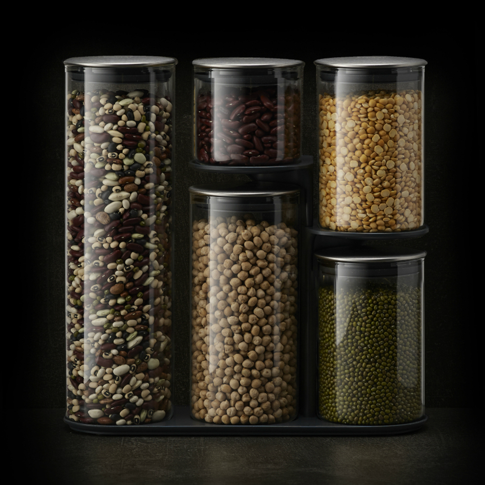 Набор контейнеров podium 100, нержавеющая сталь, 5 шт.