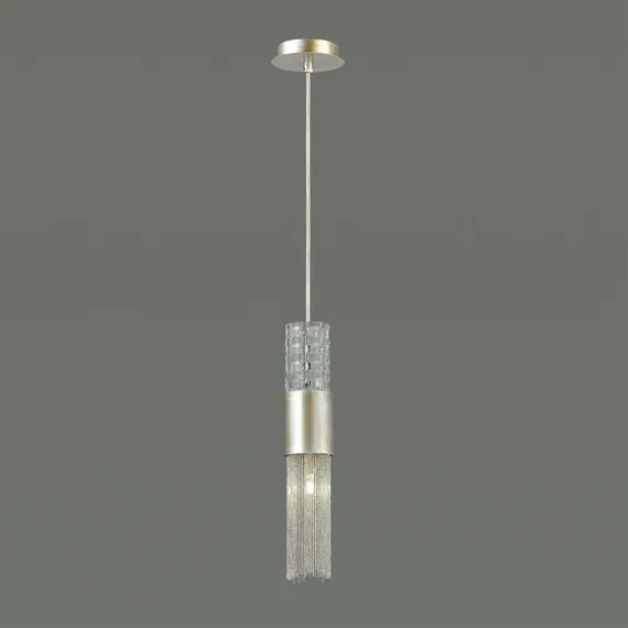 4631/1 HALL ODL20 671 серебристый/стекло/металл.цепочки Подвес G9 1*5W 220V PERLA