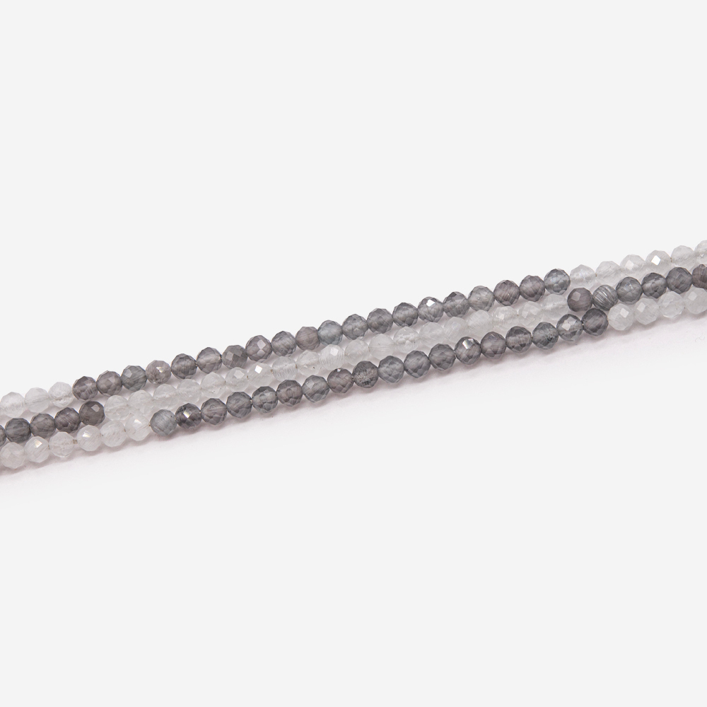 Селенит (имитация), оттенок "Ковентри", 2мм, шар, микроогранка