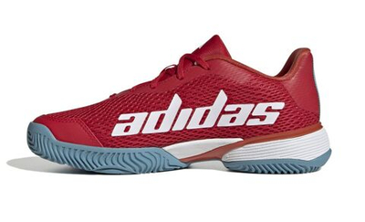 детские Кроссовки теннисные Adidas Barricade - better scarlet/cloud white/preloved red