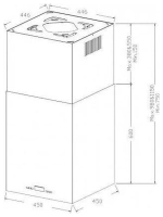 Островная вытяжка Korting KHA 45970 W CUBE