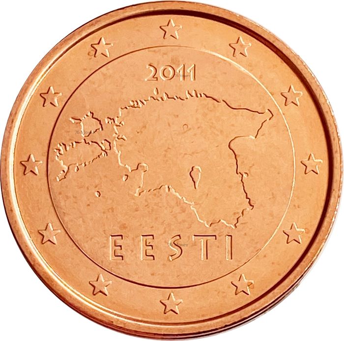 2 евроцента 2011 Эстония (2 euro cent)