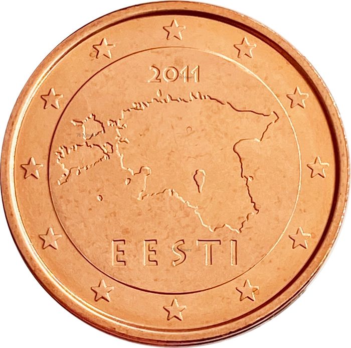 2 евроцента 2011 Эстония (2 euro cent)