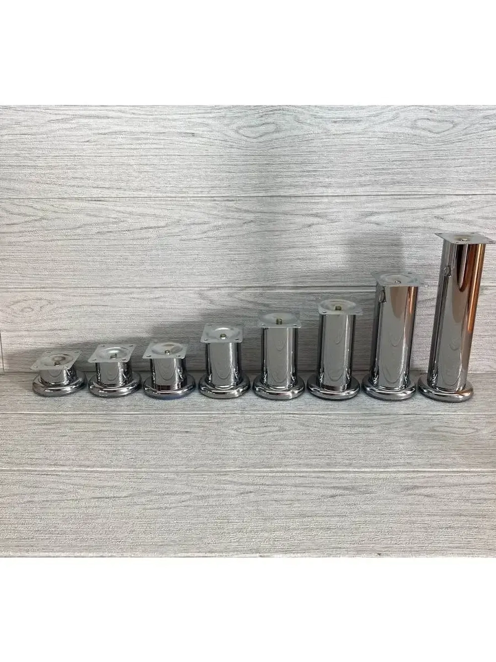 Ножки для дивана хром 120 мм комплект 4 шт