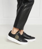 Кожаные кроссовки Love Moschino - черный(JA15914G0HIA0)