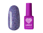 Гель-лак со светоотражающими частицами Lovely, коллекция "Jewel", оттенок сверкающего сапфира, 7 ml
