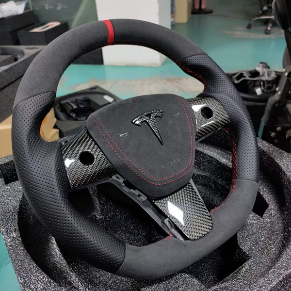 Custom Steering Wheel Tesla