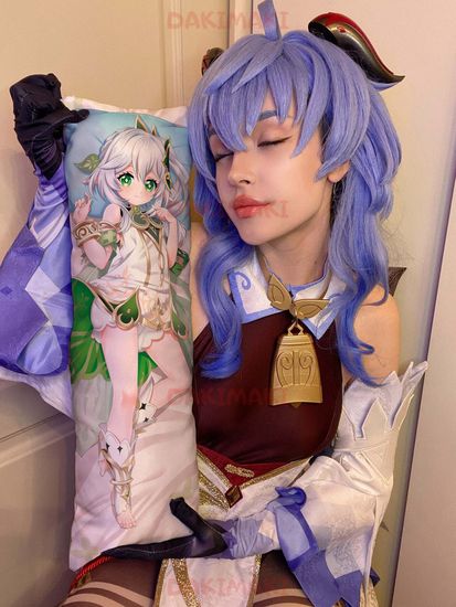 Мини дакимакура Нахида из Геншин Импакт | Genshin Impact арт. M0969, 60х20 см