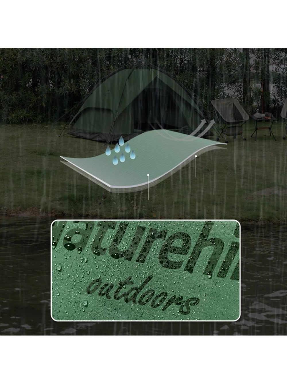 Палатка Naturehike автоматическая NH21ZP008, трехместная, зеленая, 6976023922336