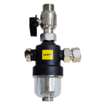 Фильтр самоочищающийся магнитный 3/4'' вн/вн дешламатор для котла, с прозрачн. колбой VRT