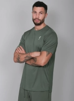 Мужская футболка RS Performance Tee Court Green/Court White (211M000011/608)