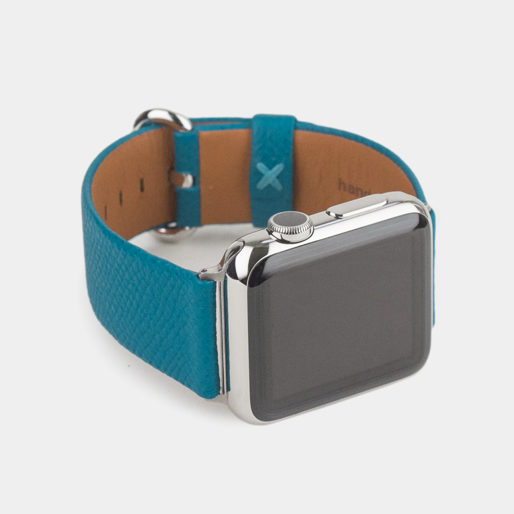 Ремешок для Apple Watch 40/41/42 mm из кожи теленка, морского цвета