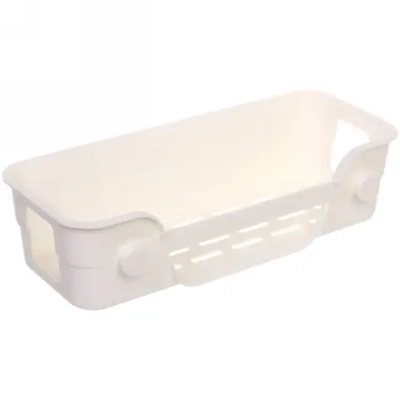 Полка для ванны с липким слоем «Стайл»белая 27,5х11х7см