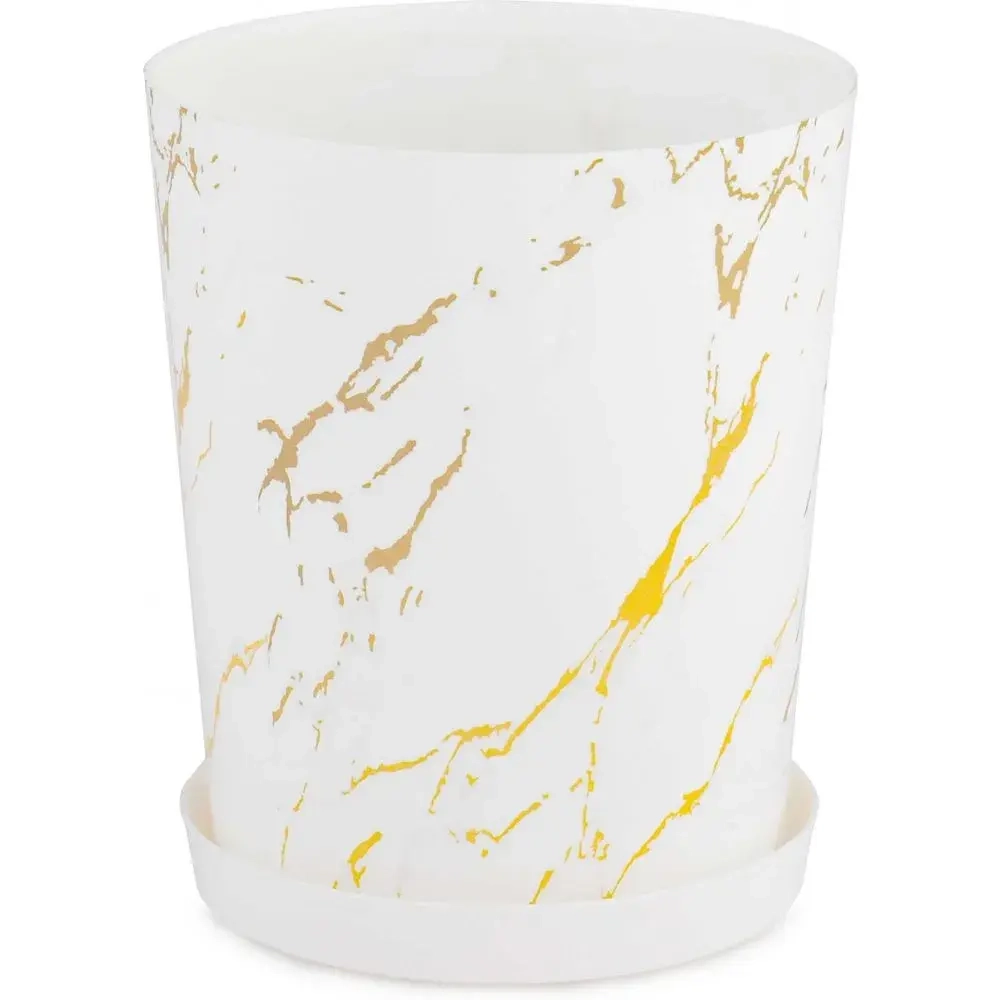 Горшок цв. Мрамор 1,2л (комплект 20 шт)