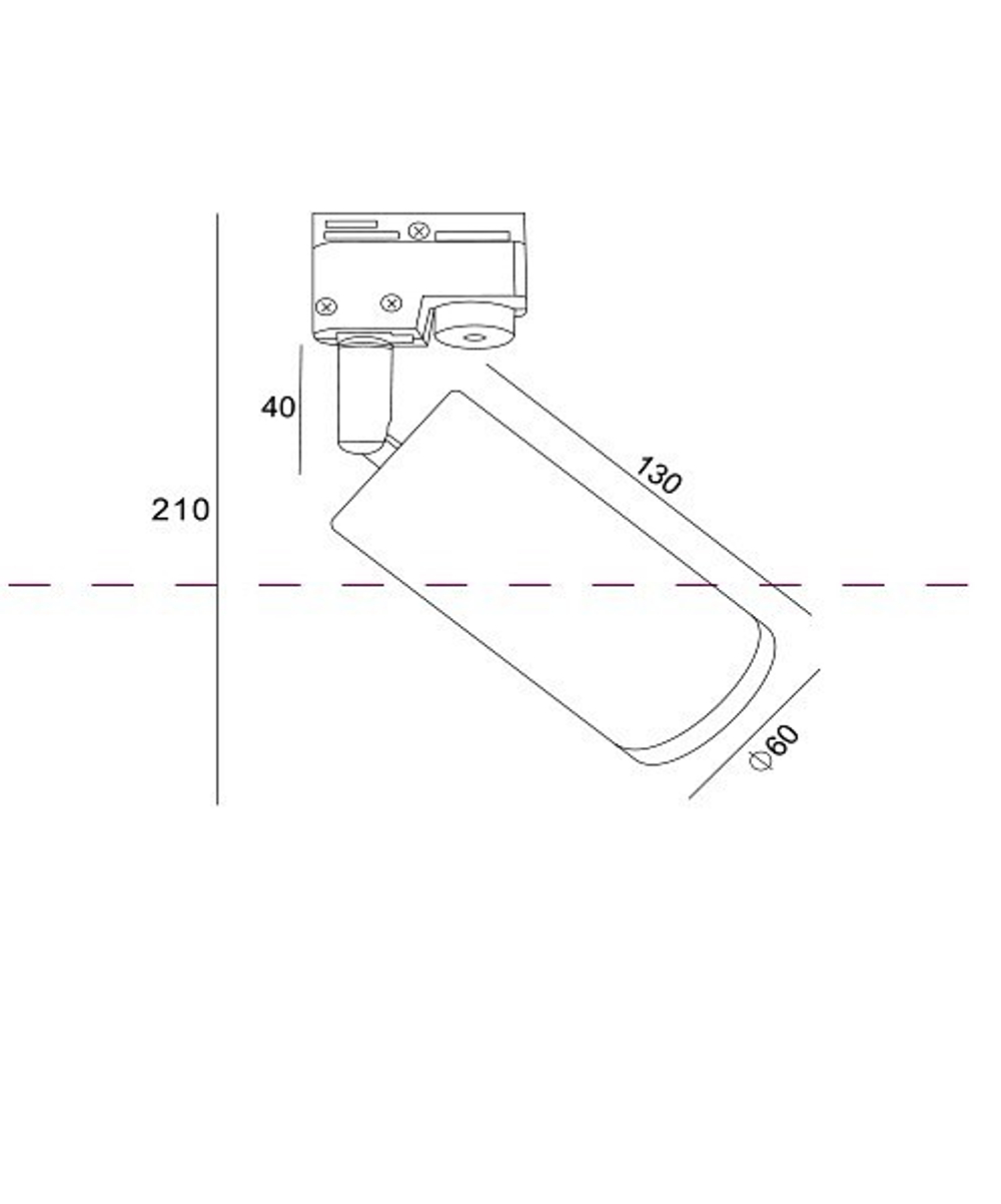 Трековый светильник Maytoni Technical TR004-1-GU10-B