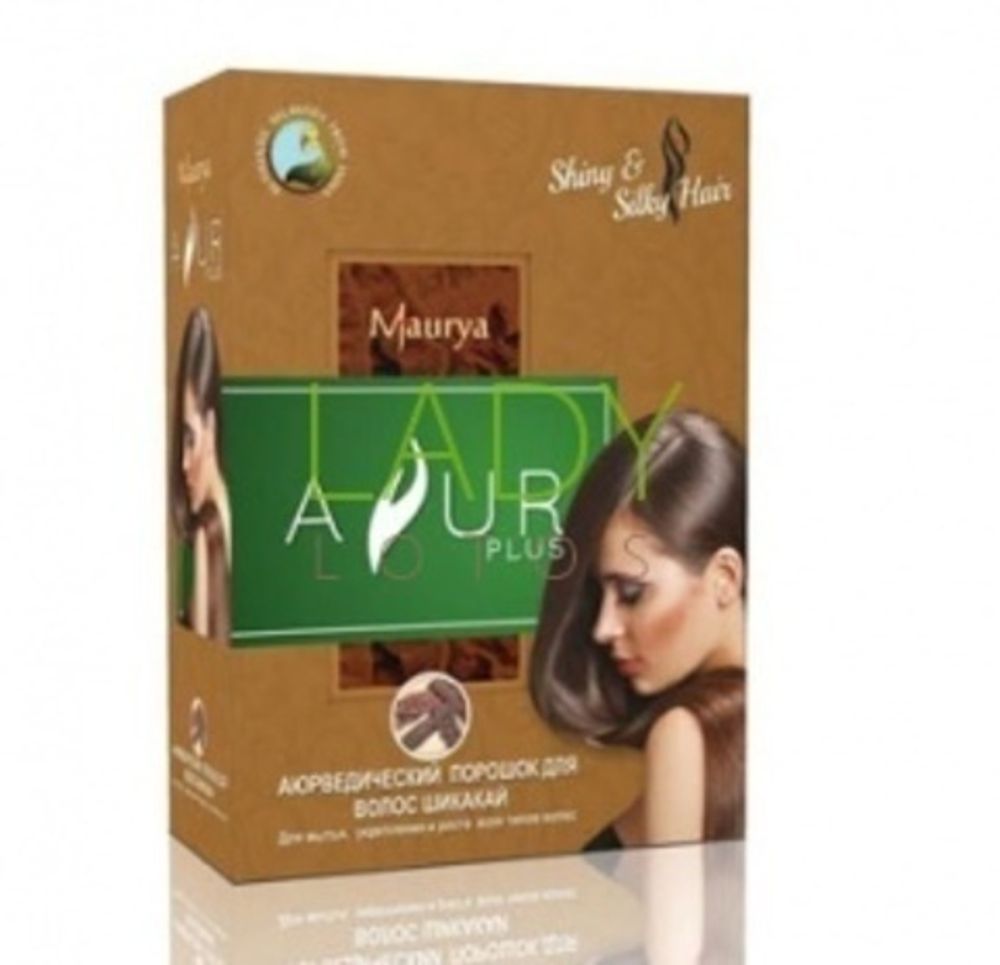 Порошок для волос Ayur Plus Шикакай Восстанавливает природный цвет, от выпадения, 50 г