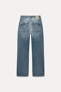ZARA ДЖИНСЫ Z1975 STRAIGHT LEG HIGH WAIST, ИНДИГО