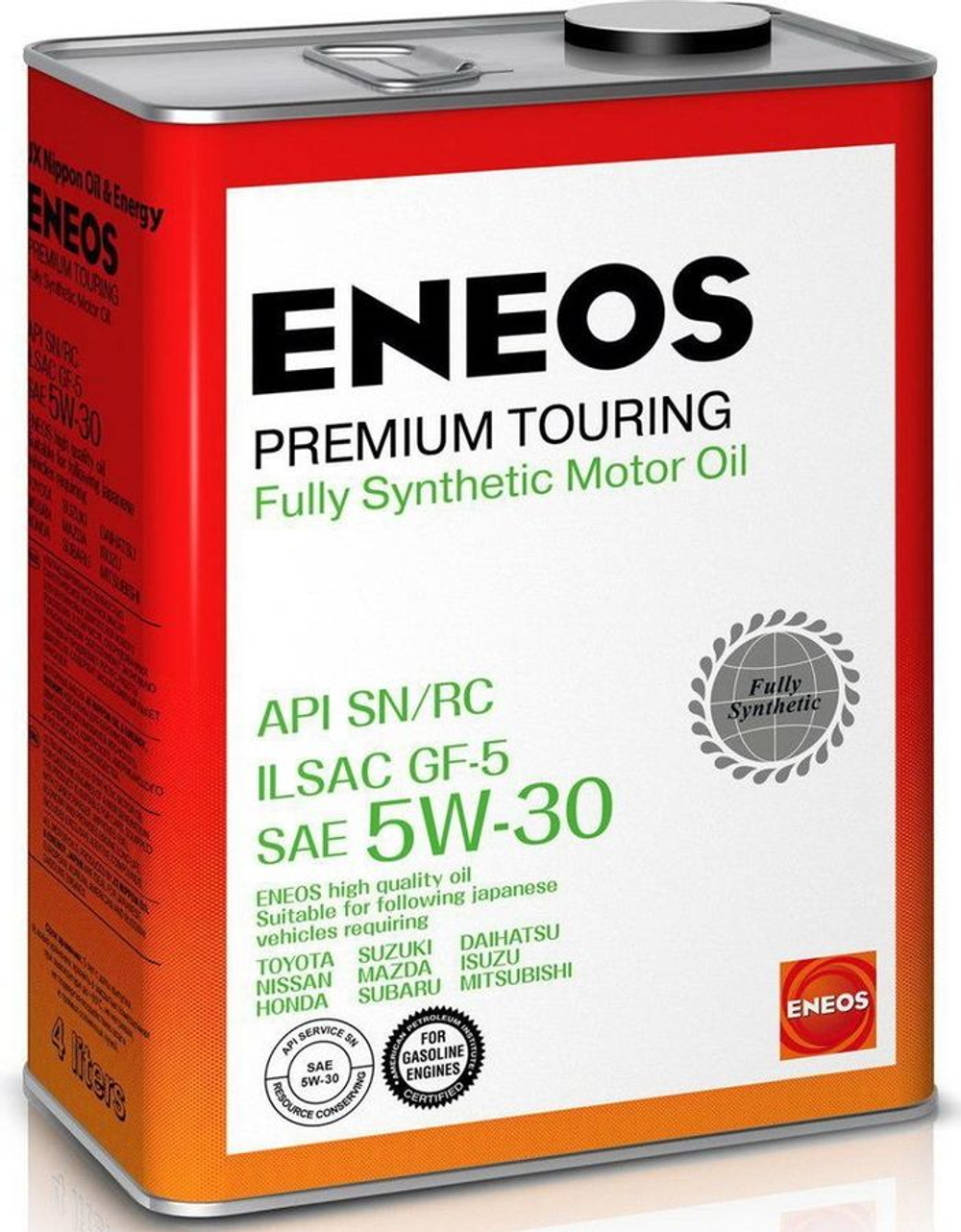 Моторное масло Eneos Premium Touring SN 5W-30, синтетическое, 4 л