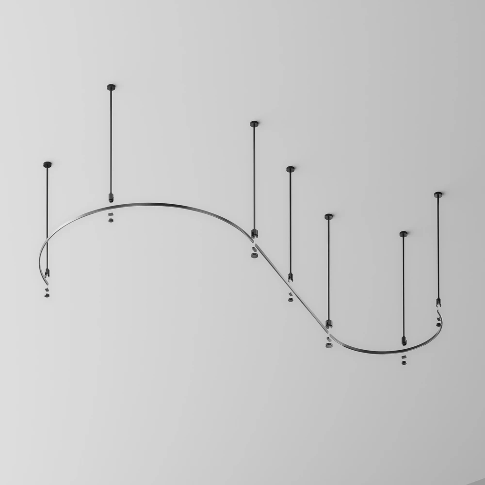 Магнитный шинопровод Maytoni BUSBAR TRUNKINGS FLARITY TRX154-2SR-D1200-B