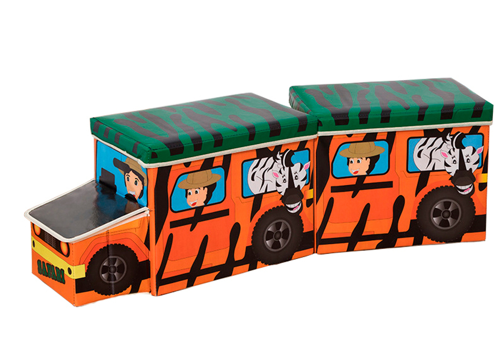 Коробка для хранения игрушек и вещей Blonder Home Trailer Safari CVAN/66