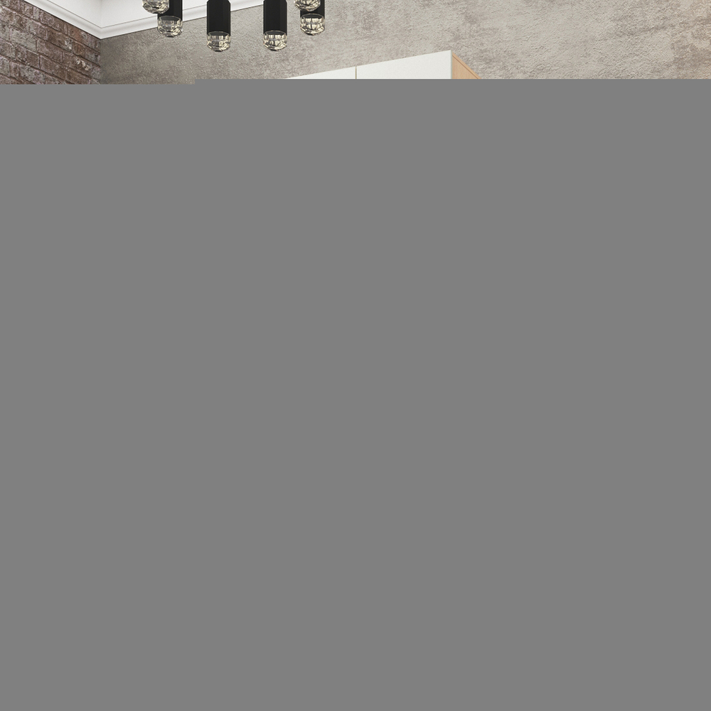 Шкаф Агератум МДФ двухсекционный с антресолью Лайн керамика (0,27) А10032 матовая - Дуб Сонома 3025  120*50*220