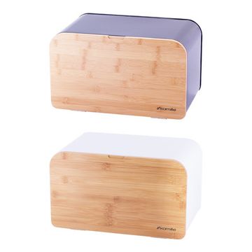 Хлебница Kamille KM 1116 бамбук, нержавеющая сталь