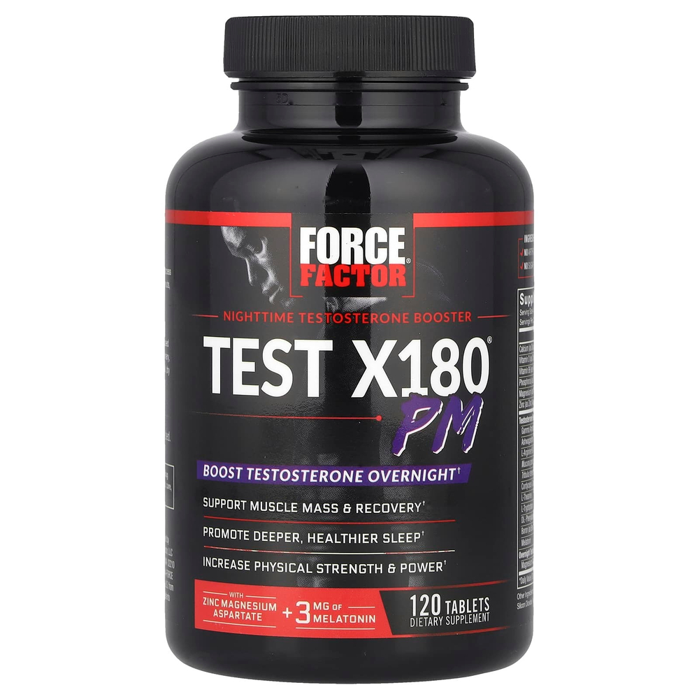 Force Factor, Test X180® PM, 120 таблеток