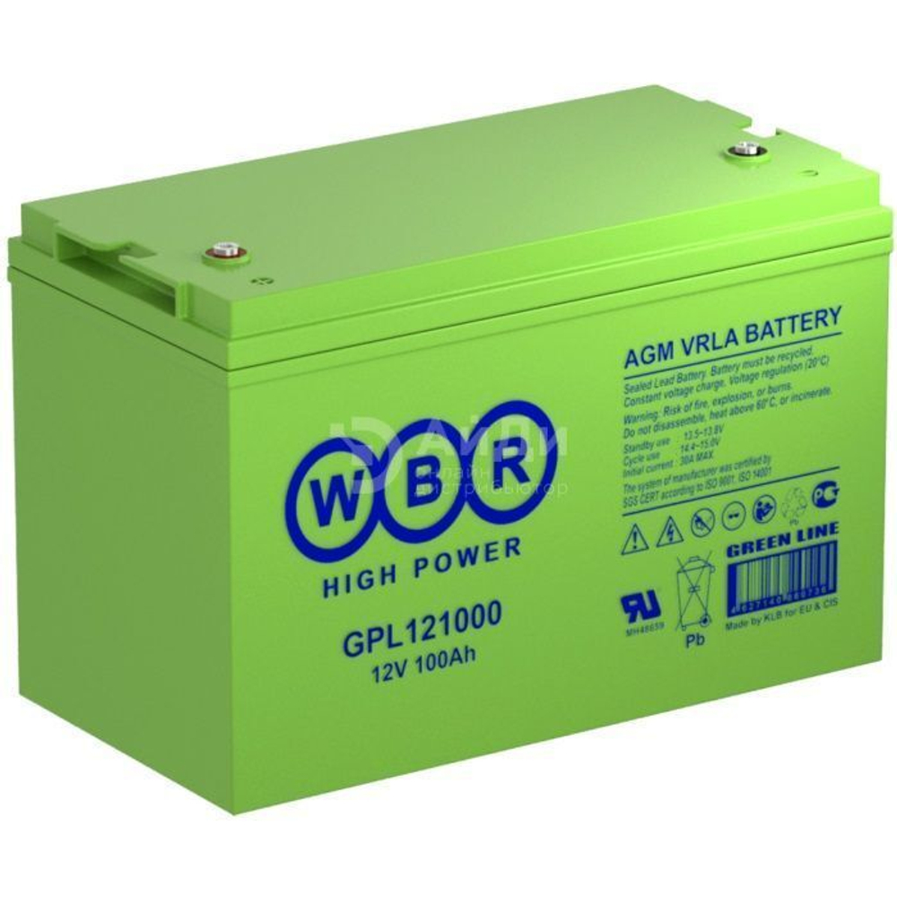 Аккумулятор для ИБП WBR GPL121000 WBR
