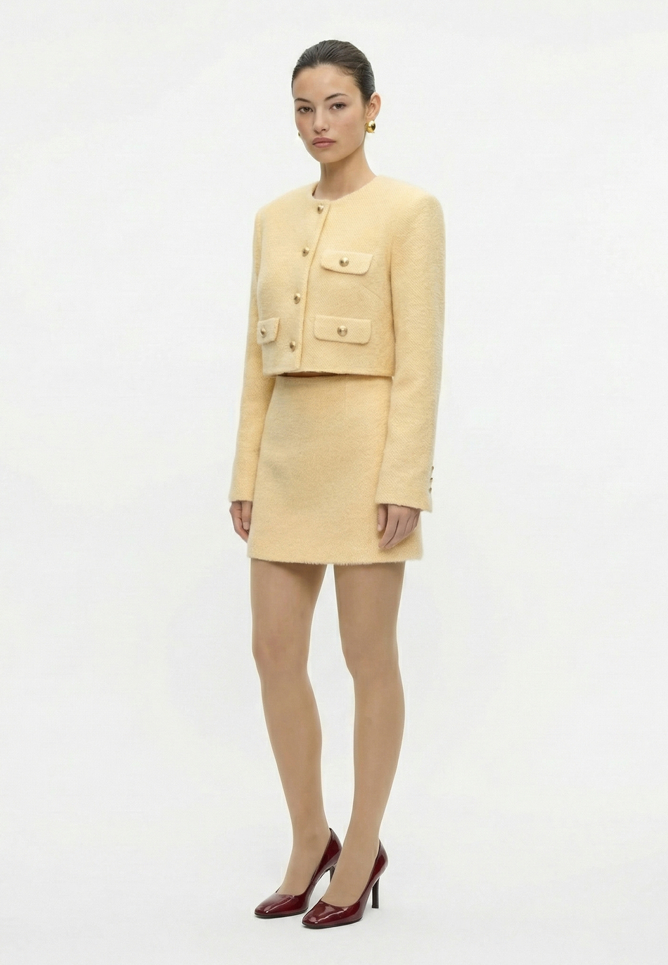 Жакет из фактурного трикотажа