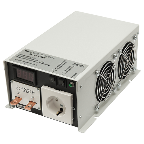 Автономный инвертор СибКонтакт ИС-12-1500У [DC-AC / 12В-220В / 1500Вт]