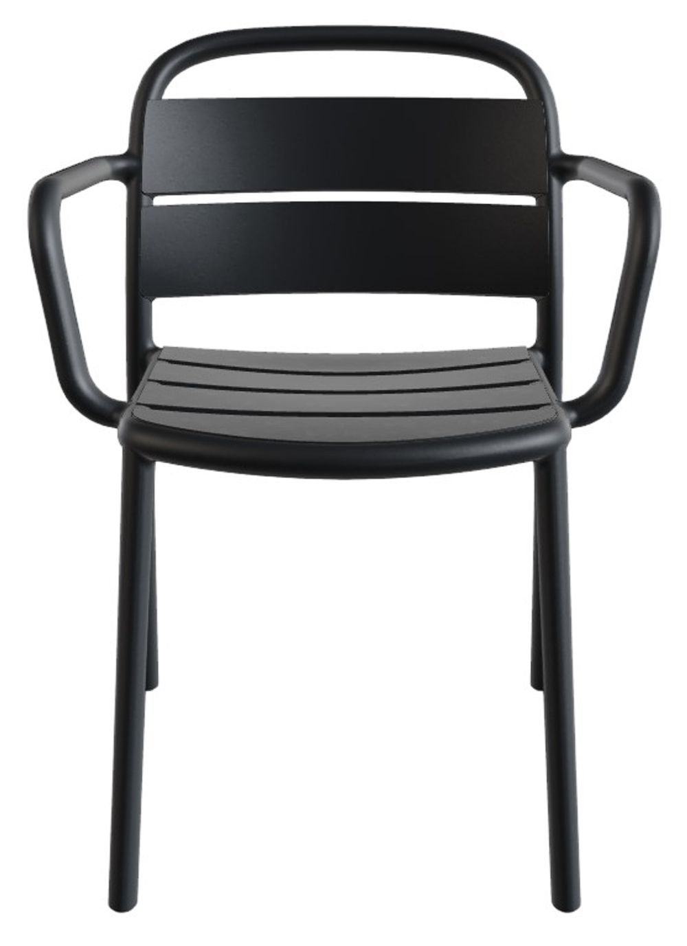 Кресло пластиковое Papatya Balat-K, антрацит