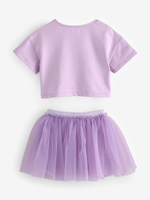 Футболка и юбка в комплекте для девочки Next E54-797, Сиреневый