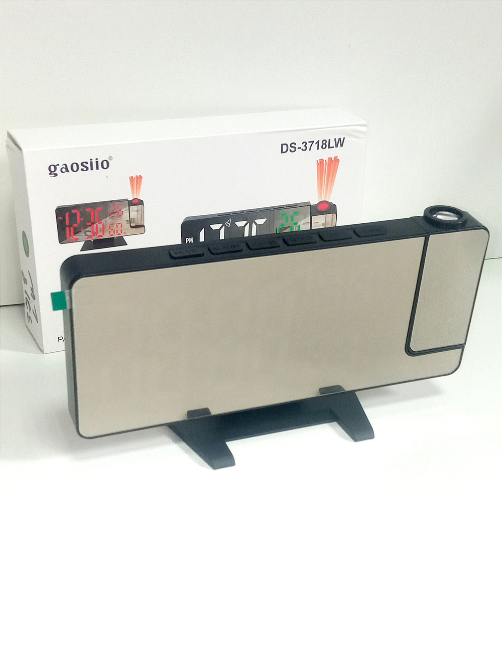 Часы с проекцией Gaosiio DS-3718LW зеленое свечение