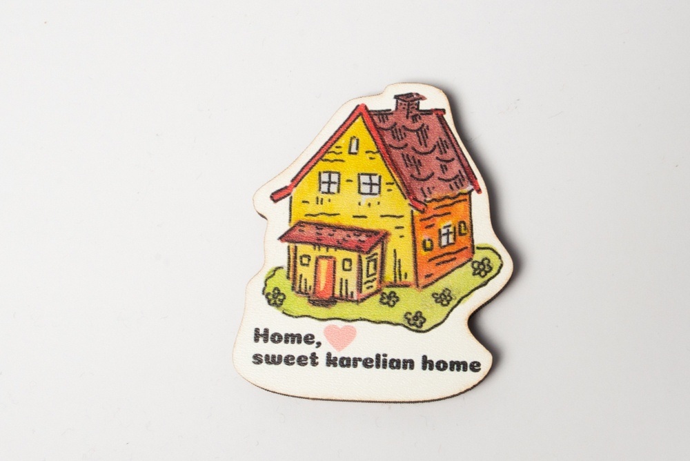 Магниты деревянные «Тёплая Карелия»