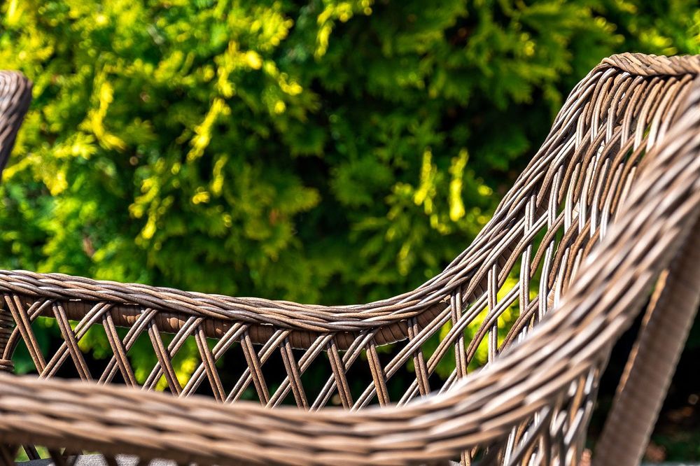 "Эспрессо-150 L" обеденная группа плетеная, цвет коричневый