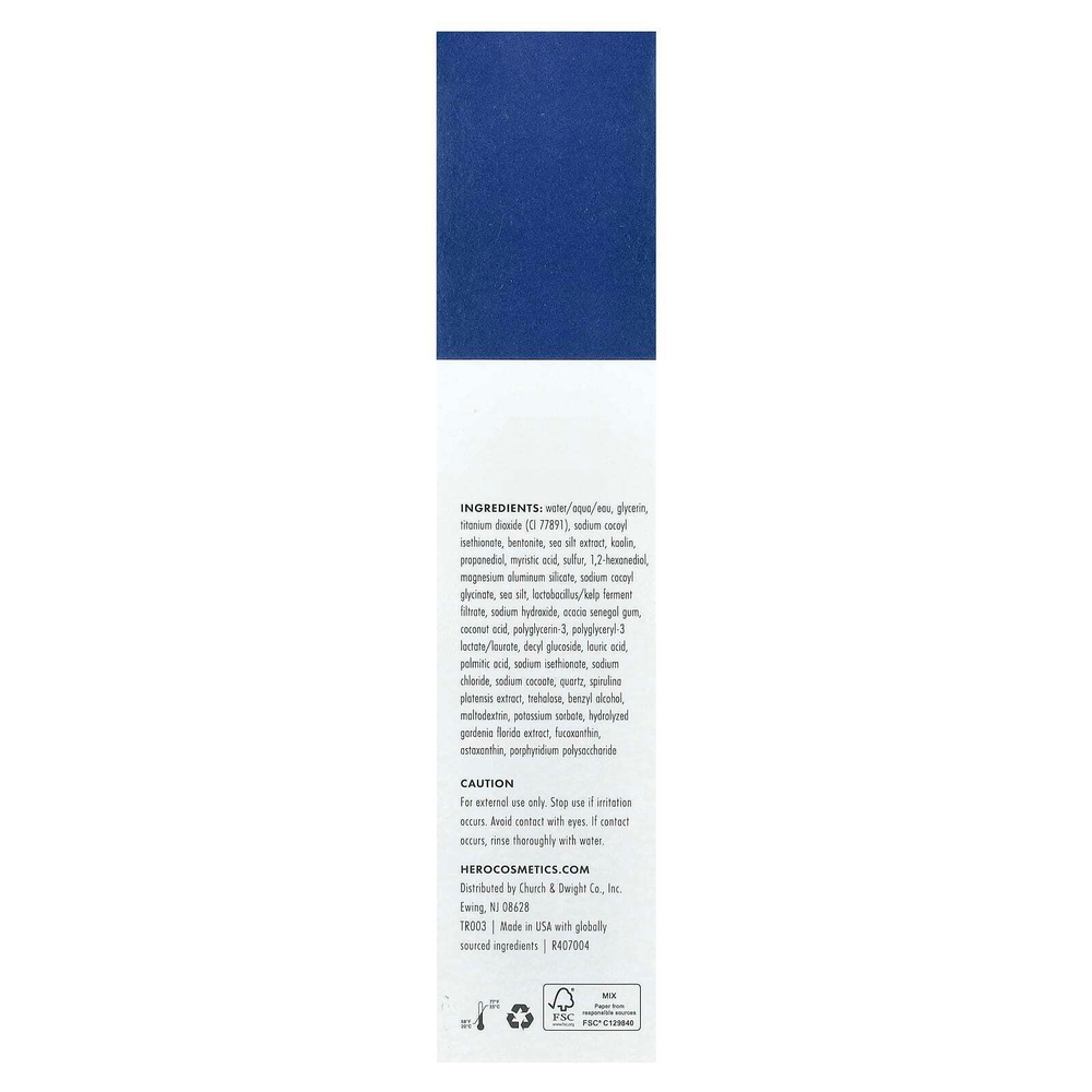 Hero Cosmetics, Pore Purity, глина для очищения пор, 70 мл (2,35 жидк. унц.)