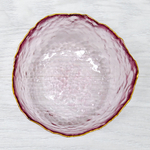 Миска 13*6,5см, фиолетовая с золотой каймой, NNSW12