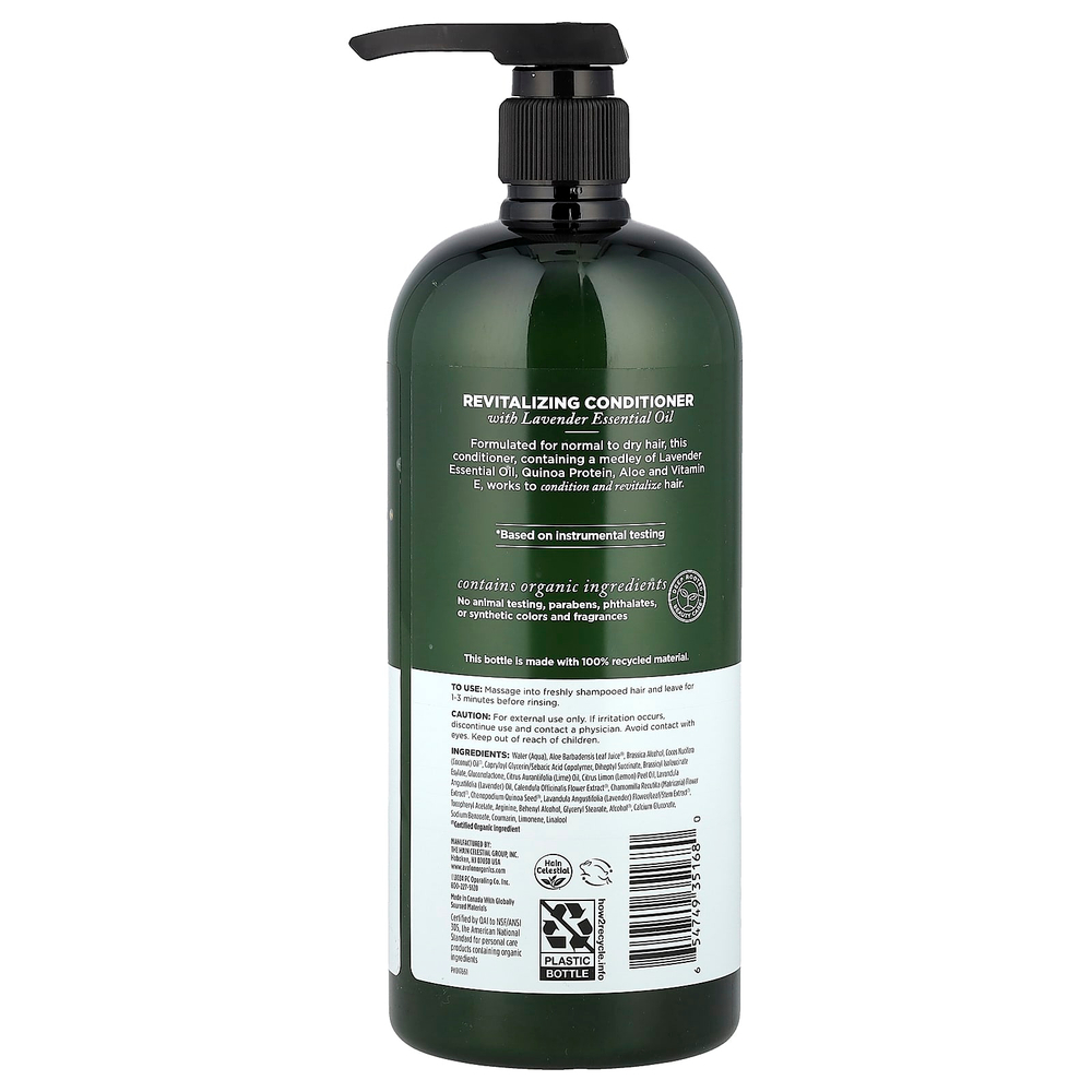 Avalon Organics, Восстанавливающий кондиционер с лавандой, для нормальных и сухих волос, 946 г (32 жидк. Унции)