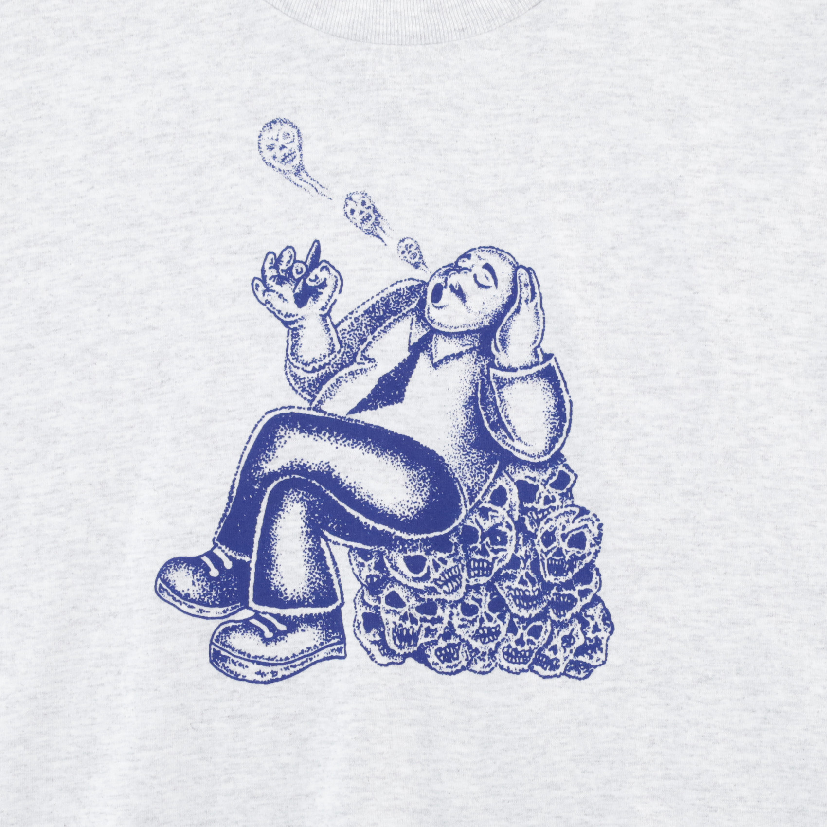 Футболка Baker Skullbreak Tee (ash grey) артикул: - купить в магазине Дайс