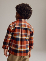 Рубашка на молнии для мальчика Next K83-320, Кирпичный, Синий